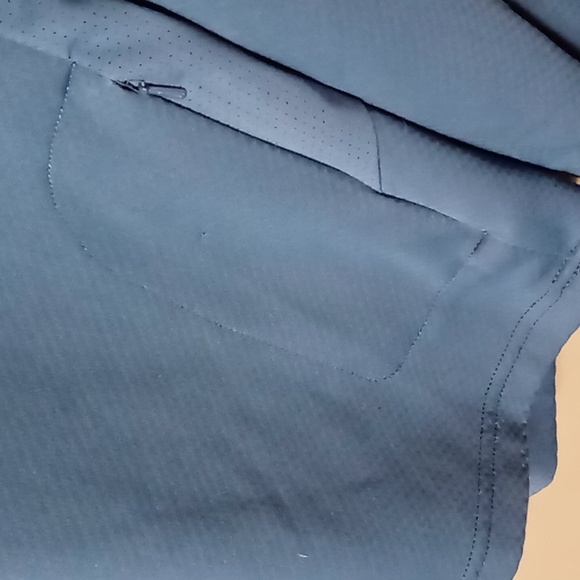 Nike Fit Dry Blue w Silver Swoosh Half Zip Pullover w Pocket XXL - Picture 6 of 7